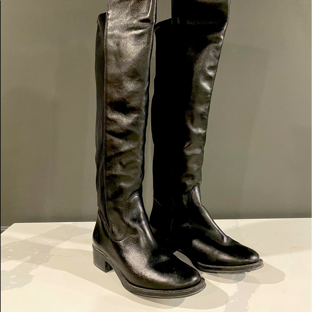 Weather proof leather boots